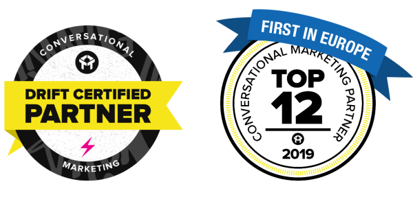 drift certified partner and top 12 most influential conversational marketing partner first in europe
